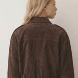 Velira Lara | Suede Bomber Jacket Lara | Suede Bomber Striukė