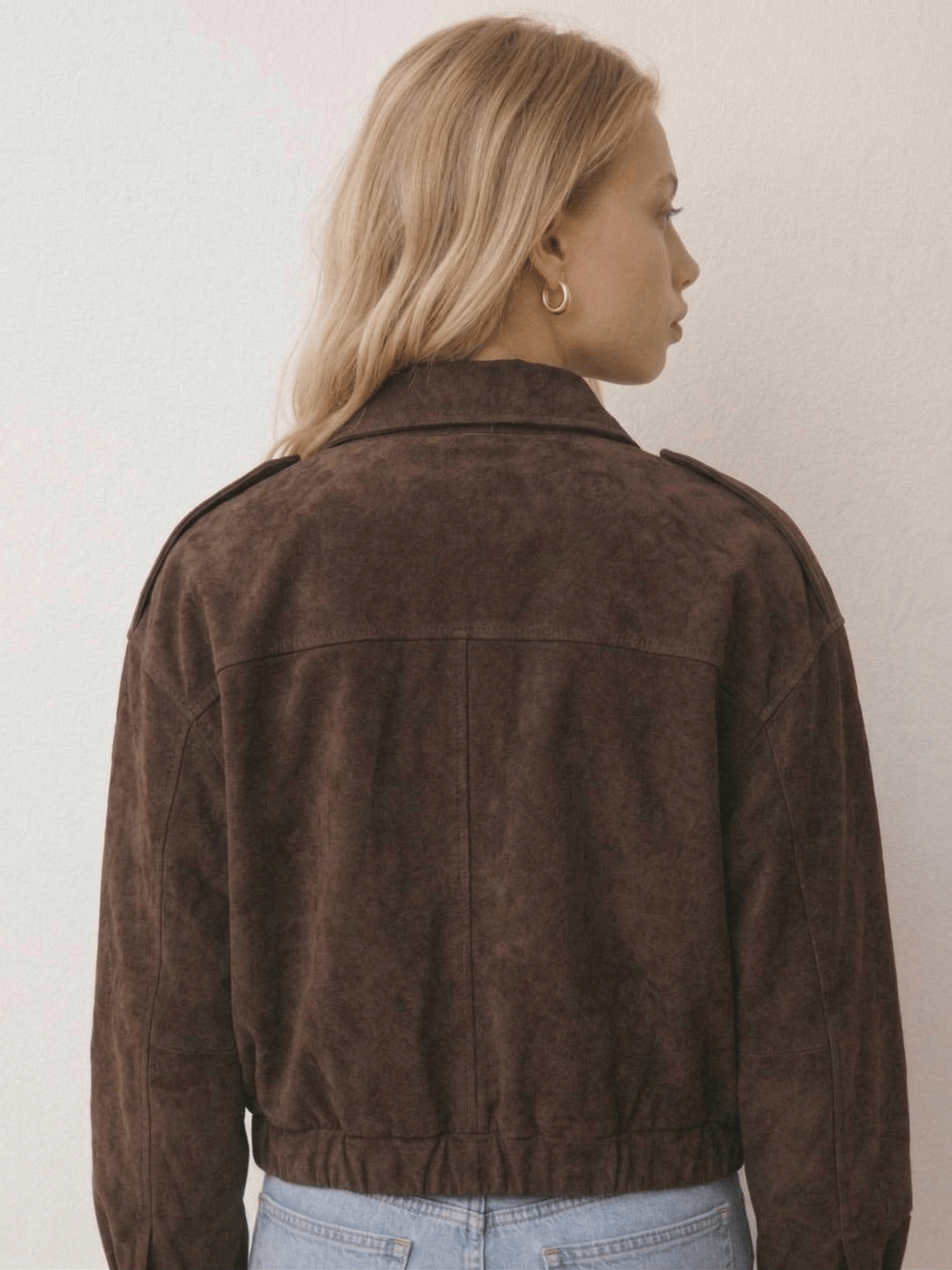 Velira Lara | Suede Bomber Jacket Lara | Suede Bomber Striukė