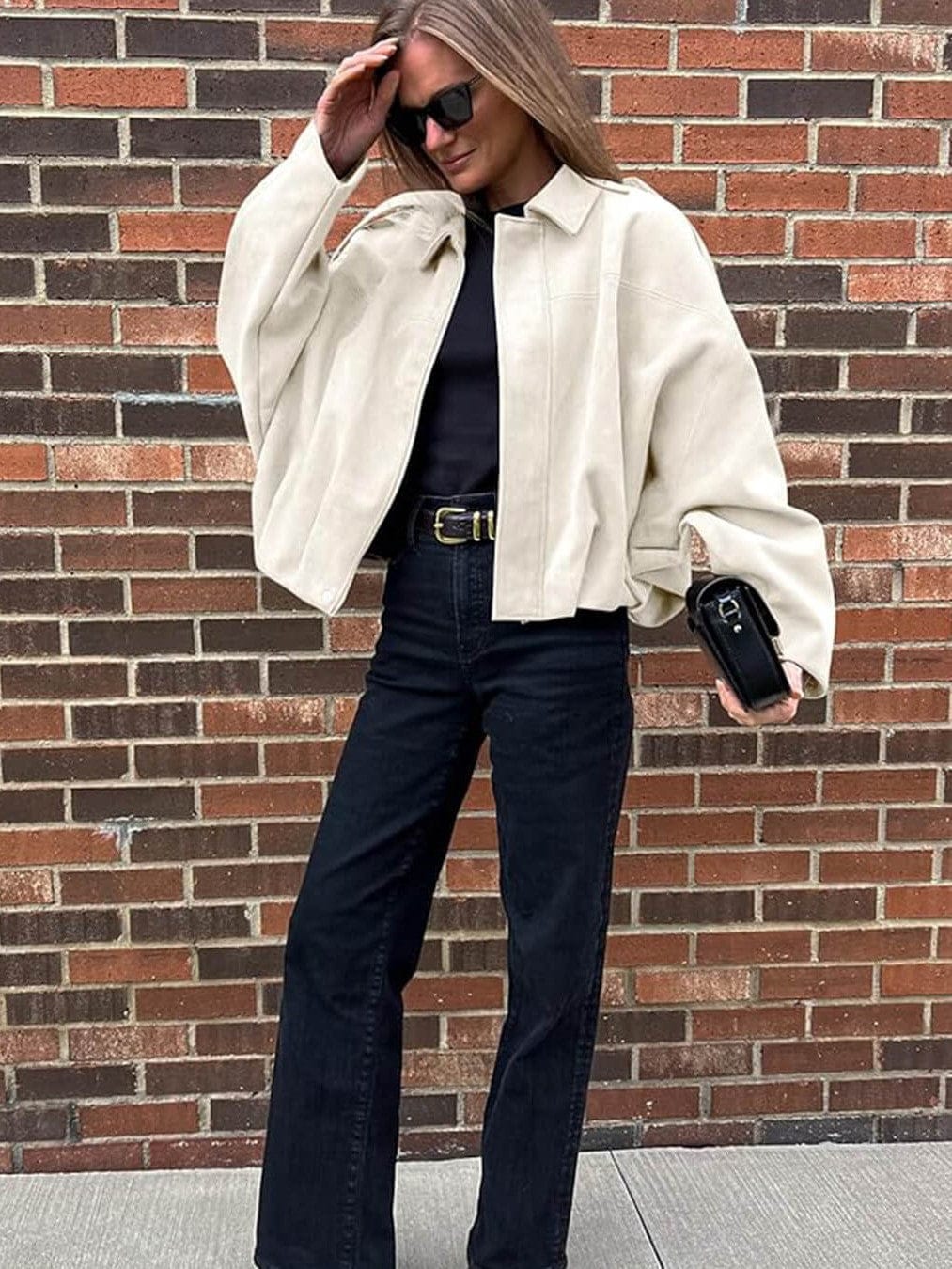Velira Lara | Suede Bomber Jacket Lara | Suede Bomber Striukė