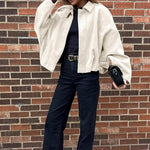 Velira Lara | Suede Bomber Jacket Lara | Suede Bomber Striukė