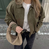 Velira Lara | Suede Bomber Jacket Lara | Suede Bomber Striukė