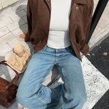 Velira Lara | Suede Bomber Jacket Lara | Suede Bomber Striukė