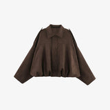 Velira Lara | Suede Bomber Jacket Ruda / S Lara | Suede Bomber Striukė