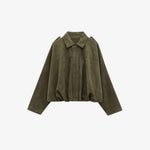 Velira Lara | Suede Bomber Jacket Žalia / S Lara | Suede Bomber Striukė