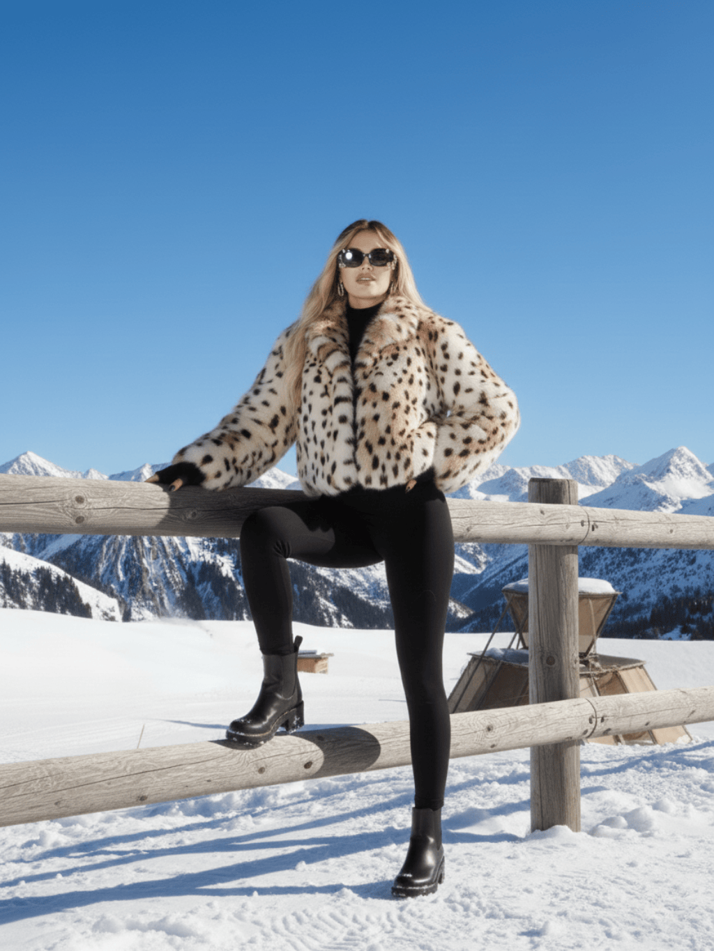 Velira Lea | Faux Fur Statement Winter Coat Lea | Dirbtinio kailio žiemos paltas