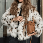 Velira Lea | Faux Fur Statement Winter Coat Lea | Dirbtinio kailio žiemos paltas