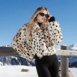 Velira Lea | Faux Fur Statement Winter Coat Lea | Dirbtinio kailio žiemos paltas