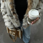 Velira Lea | Faux Fur Statement Winter Coat Lea | Dirbtinio kailio žiemos paltas