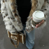 Velira Lea | Faux Fur Statement Winter Coat Lea | Dirbtinio kailio žiemos paltas
