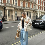 Velira Lea | Faux Fur Statement Winter Coat Lea | Dirbtinio kailio žiemos paltas