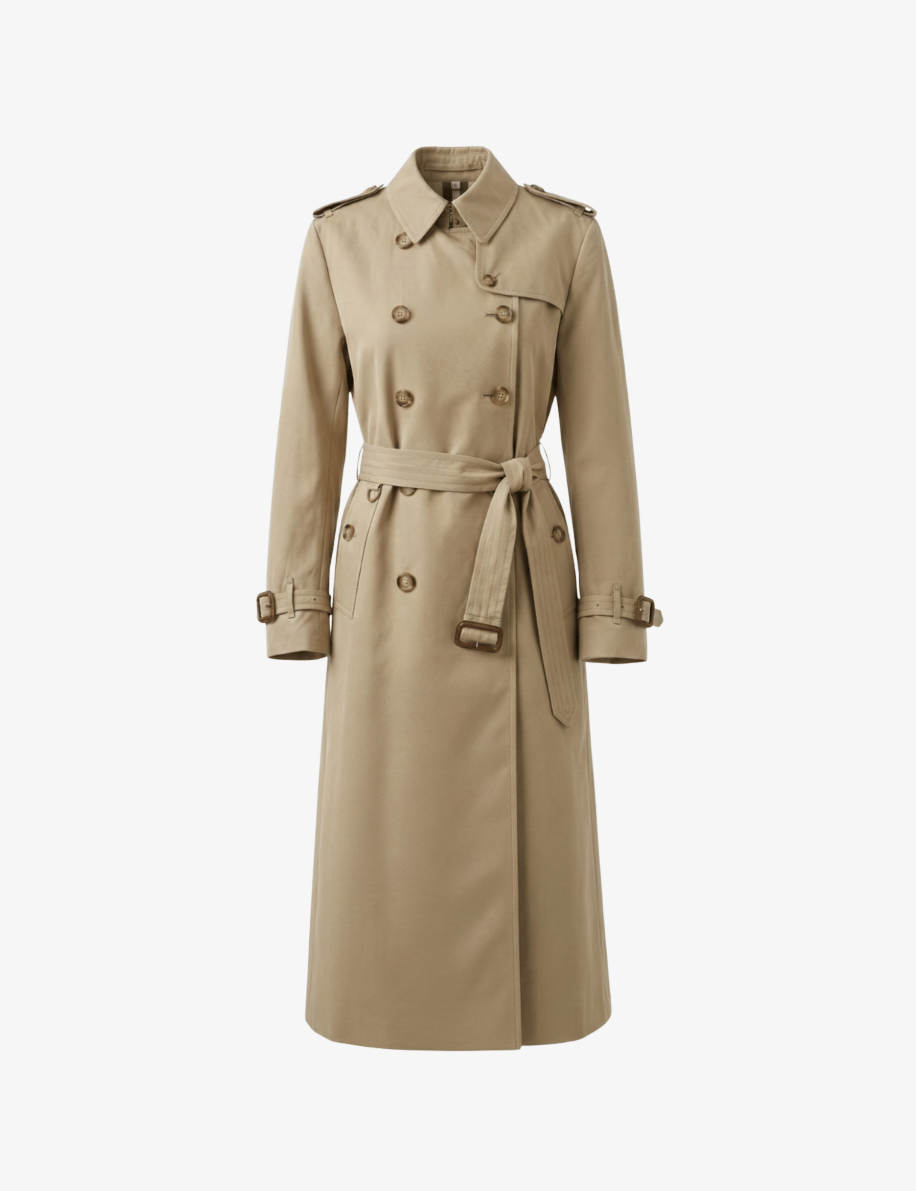 Velira Letifen | Double-Breasted Belted Trench Coat Letifen | Dvigubo užsegimo diržinis paltas