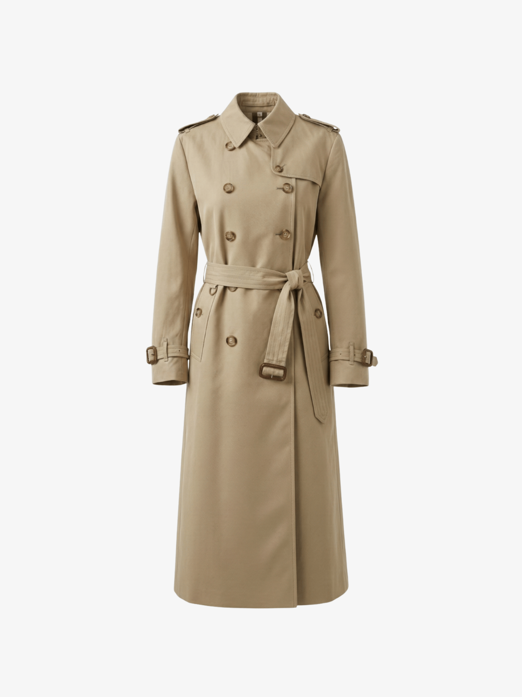 Velira Letifen | Double-Breasted Belted Trench Coat Letifen | Dvigubo užsegimo diržinis paltas