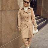 Velira Letifen | Double-Breasted Belted Trench Coat Letifen | Dvigubo užsegimo diržinis paltas