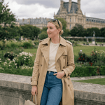 Velira Letifen | Double-Breasted Belted Trench Coat Letifen | Dvigubo užsegimo diržinis paltas