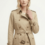 Velira Letifen | Double-Breasted Belted Trench Coat Letifen | Dvigubo užsegimo diržinis paltas