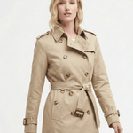 Velira Letifen | Double-Breasted Belted Trench Coat Letifen | Dvigubo užsegimo diržinis paltas