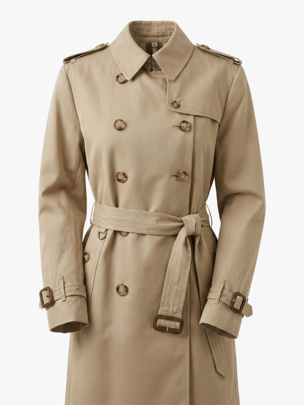 Velira Letifen | Double-Breasted Belted Trench Coat Letifen | Dvigubo užsegimo diržinis paltas