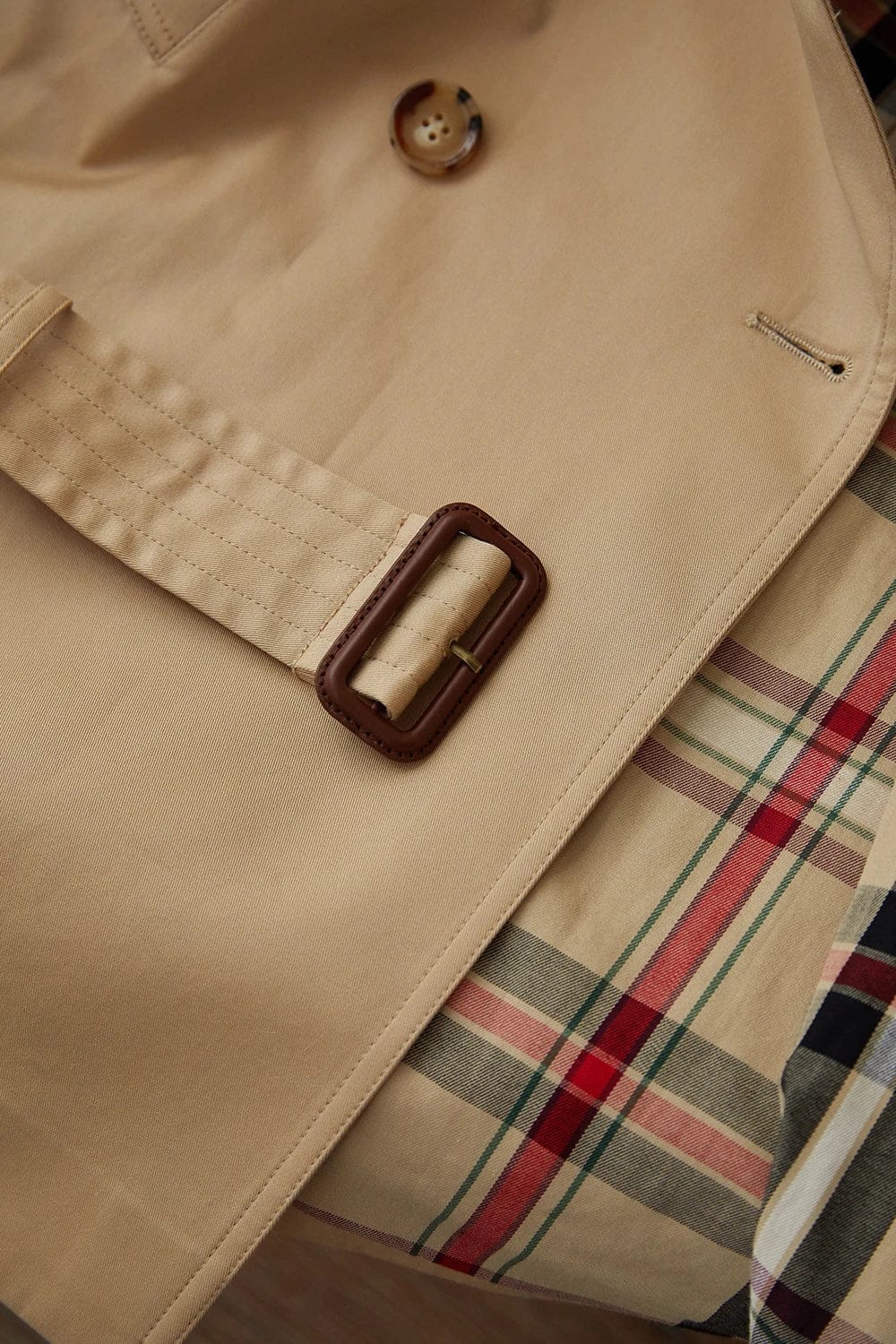 Velira Letifen | Double-Breasted Belted Trench Coat Letifen | Dvigubo užsegimo diržinis paltas