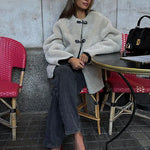 Velira Liz | Faux Shearling Toggle Coat Liz | Dirbtinio avikailio paltas