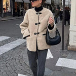 Velira Liz | Faux Shearling Toggle Coat Liz | Dirbtinio avikailio paltas