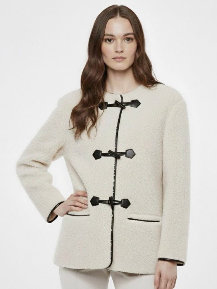 Velira Liz | Faux Shearling Toggle Coat Liz | Dirbtinio avikailio paltas