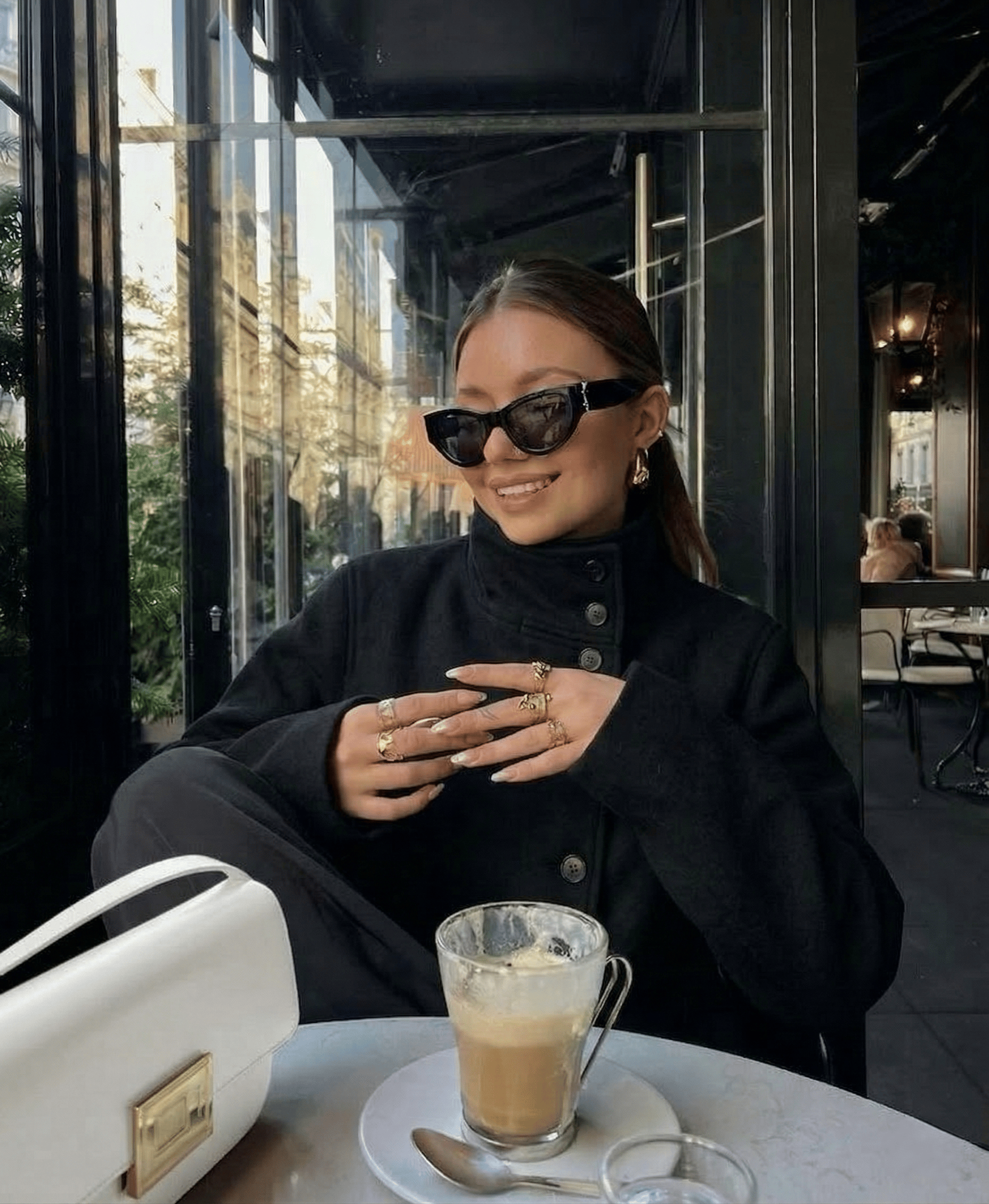 Velira Martha | High-Neck Buttoned Pea Coat Martha | Aukštos kaklo mygtukinė žieminė striukė