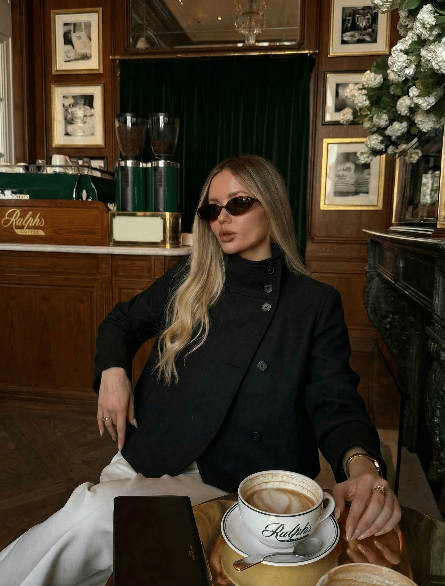 Velira Martha | High-Neck Buttoned Pea Coat Martha | Aukštos kaklo mygtukinė žieminė striukė