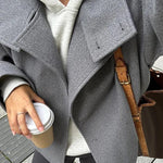Velira Martha | High-Neck Buttoned Pea Coat Martha | Aukštos kaklo mygtukinė žieminė striukė