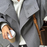 Velira Martha | High-Neck Buttoned Pea Coat Martha | Aukštos kaklo mygtukinė žieminė striukė