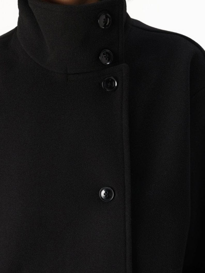 Velira Martha | High-Neck Buttoned Pea Coat Martha | Aukštos kaklo mygtukinė žieminė striukė