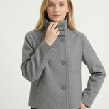 Velira Martha | High-Neck Buttoned Pea Coat Martha | Aukštos kaklo mygtukinė žieminė striukė