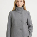 Velira Martha | High-Neck Buttoned Pea Coat Martha | Aukštos kaklo mygtukinė žieminė striukė