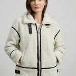 Velira Mathilda | Faux Shearling Zip-Up Jacket Mathilda | Dirbtinio avikailio užtrauktukas