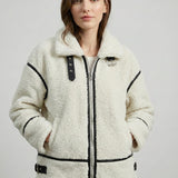 Velira Mathilda | Faux Shearling Zip-Up Jacket Mathilda | Dirbtinio avikailio užtrauktukas