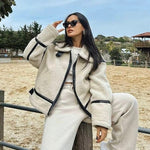 Velira Mathilda | Faux Shearling Zip-Up Jacket Mathilda | Dirbtinio avikailio užtrauktukas