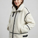 Velira Mathilda | Faux Shearling Zip-Up Jacket Mathilda | Dirbtinio avikailio užtrauktukas