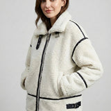 Velira Mathilda | Faux Shearling Zip-Up Jacket Mathilda | Dirbtinio avikailio užtrauktukas