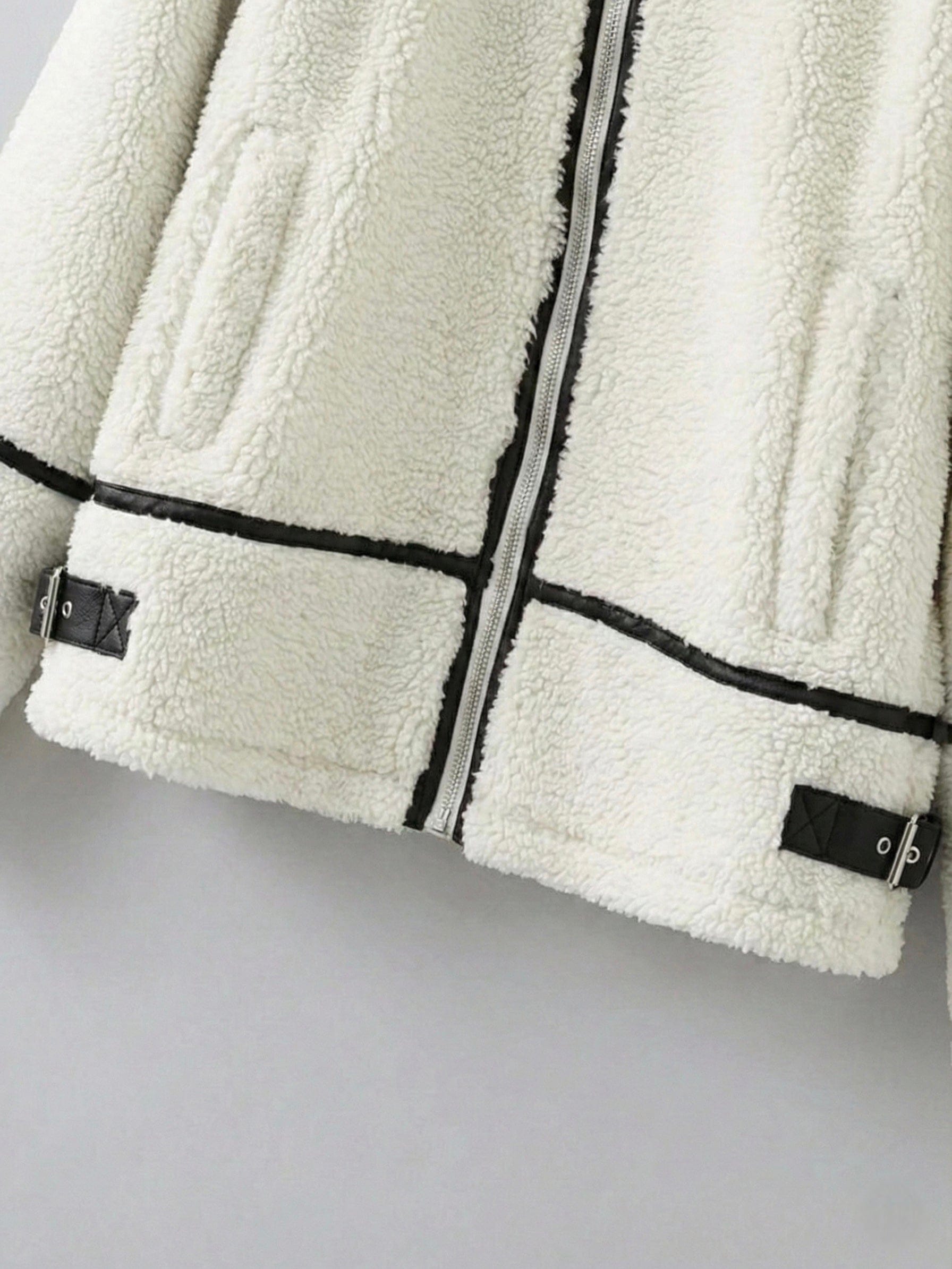 Velira Mathilda | Faux Shearling Zip-Up Jacket Mathilda | Dirbtinio avikailio užtrauktukas