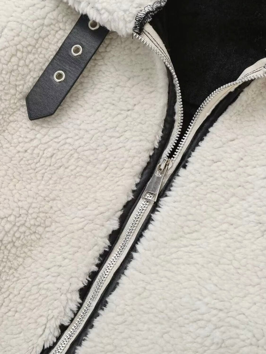 Velira Mathilda | Faux Shearling Zip-Up Jacket Mathilda | Dirbtinio avikailio užtrauktukas