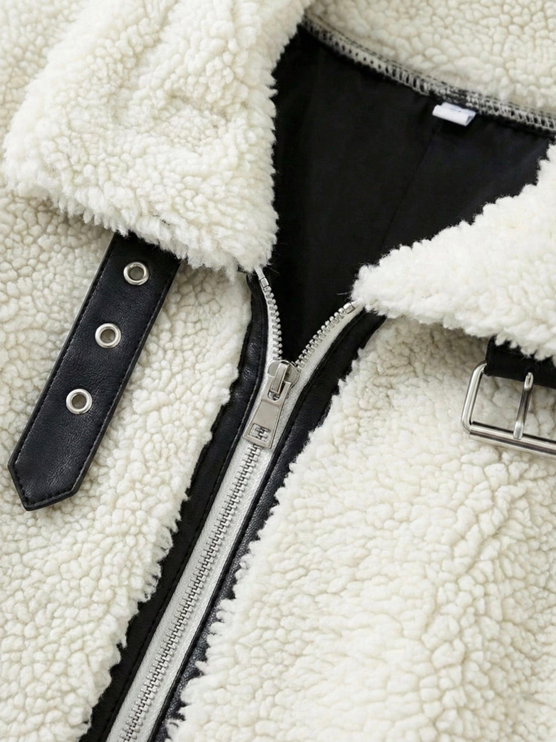 Velira Mathilda | Faux Shearling Zip-Up Jacket Mathilda | Dirbtinio avikailio užtrauktukas