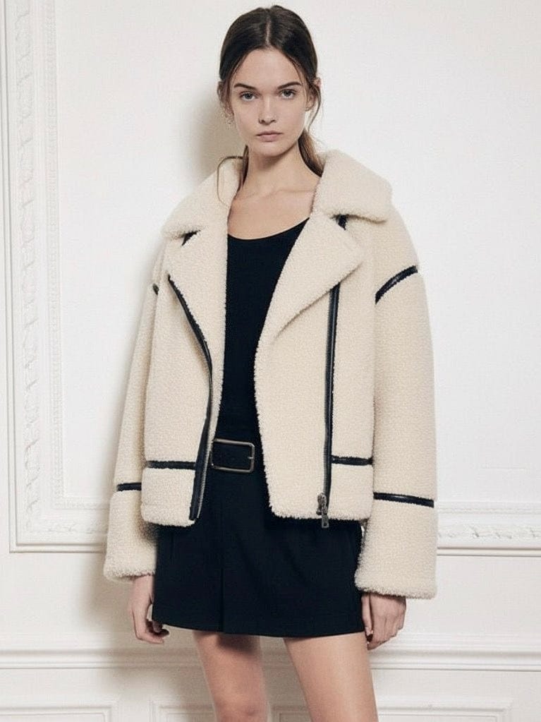 Velira Mathilda | Faux Shearling Zip-Up Jacket Mathilda | Dirbtinio avikailio užtrauktukas
