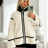 Velira Mathilda | Faux Shearling Zip-Up Jacket Mathilda | Dirbtinio avikailio užtrauktukas