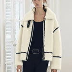 Velira Mathilda | Faux Shearling Zip-Up Jacket Mathilda | Dirbtinio avikailio užtrauktukas