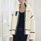 Velira Mathilda | Faux Shearling Zip-Up Jacket Mathilda | Dirbtinio avikailio užtrauktukas