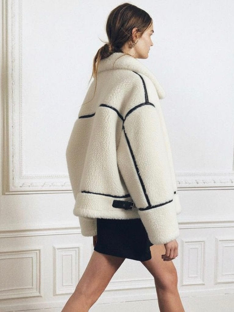 Velira Mathilda | Faux Shearling Zip-Up Jacket Mathilda | Dirbtinio avikailio užtrauktukas