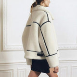 Velira Mathilda | Faux Shearling Zip-Up Jacket Mathilda | Dirbtinio avikailio užtrauktukas