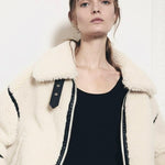 Velira Mathilda | Faux Shearling Zip-Up Jacket Mathilda | Dirbtinio avikailio užtrauktukas