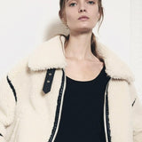 Velira Mathilda | Faux Shearling Zip-Up Jacket Mathilda | Dirbtinio avikailio užtrauktukas