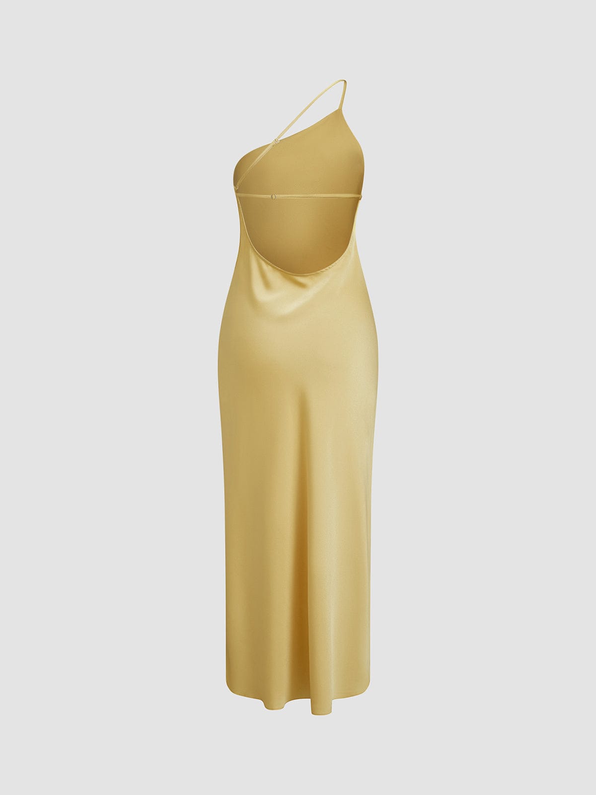 Velira Maxi Dress Atvira Nugaros Satino Maxi Suknelė