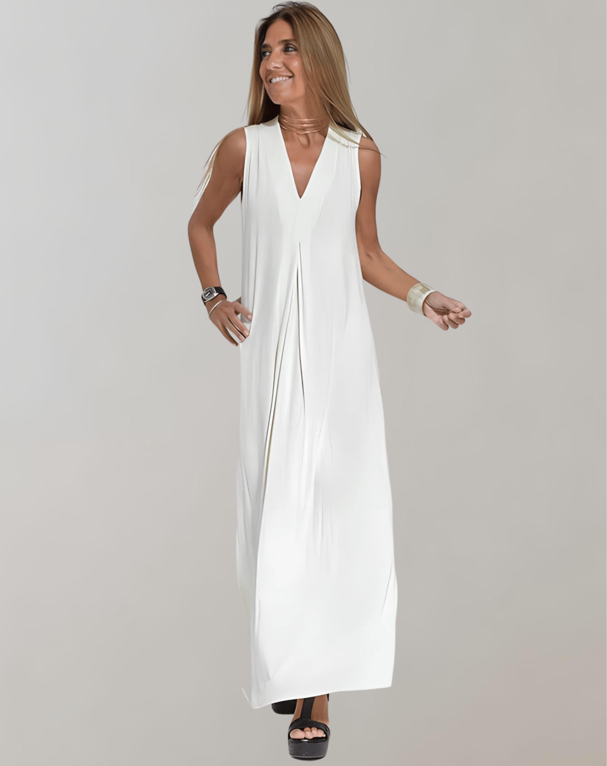 Velira Maxi Dress Balta / S V Suknelė